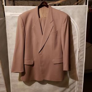 2 piece champagne color mens suit
